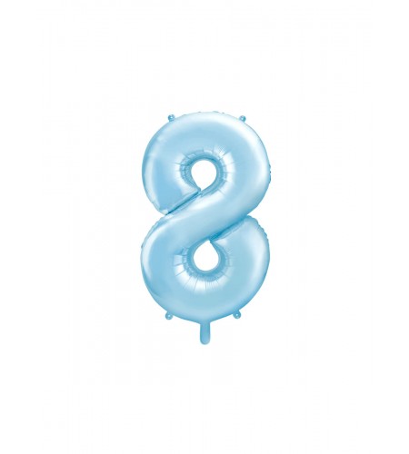 BALÃO AZUL BEBE NUMERO 8